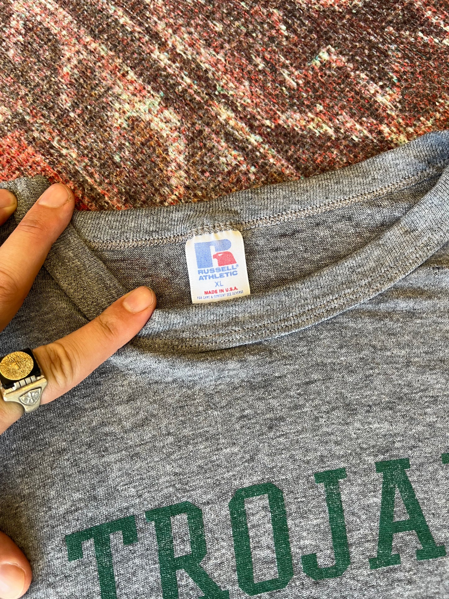 Trojan vintage football tshirt