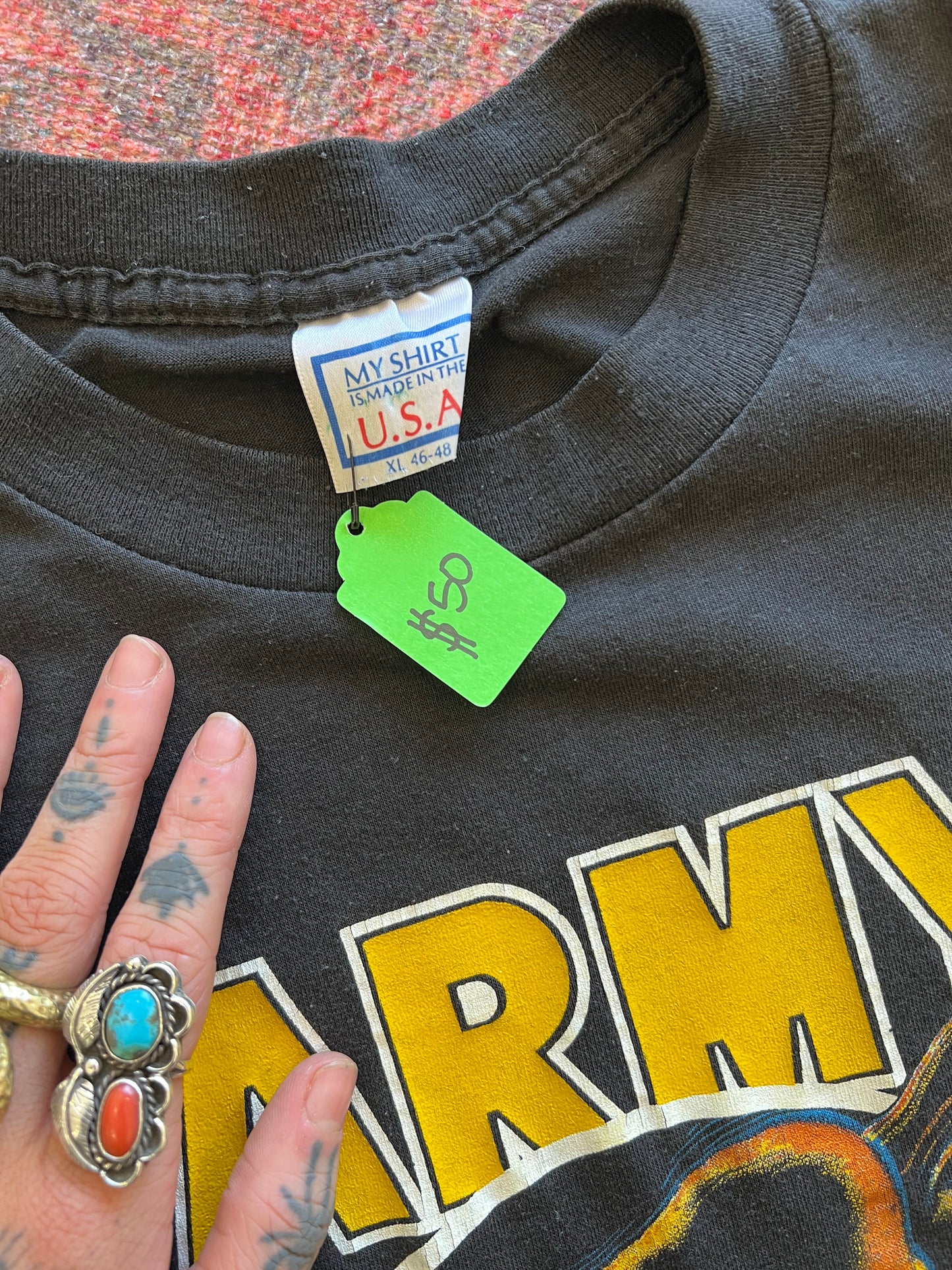 Vintage Army Budweiser 1987 tshirt