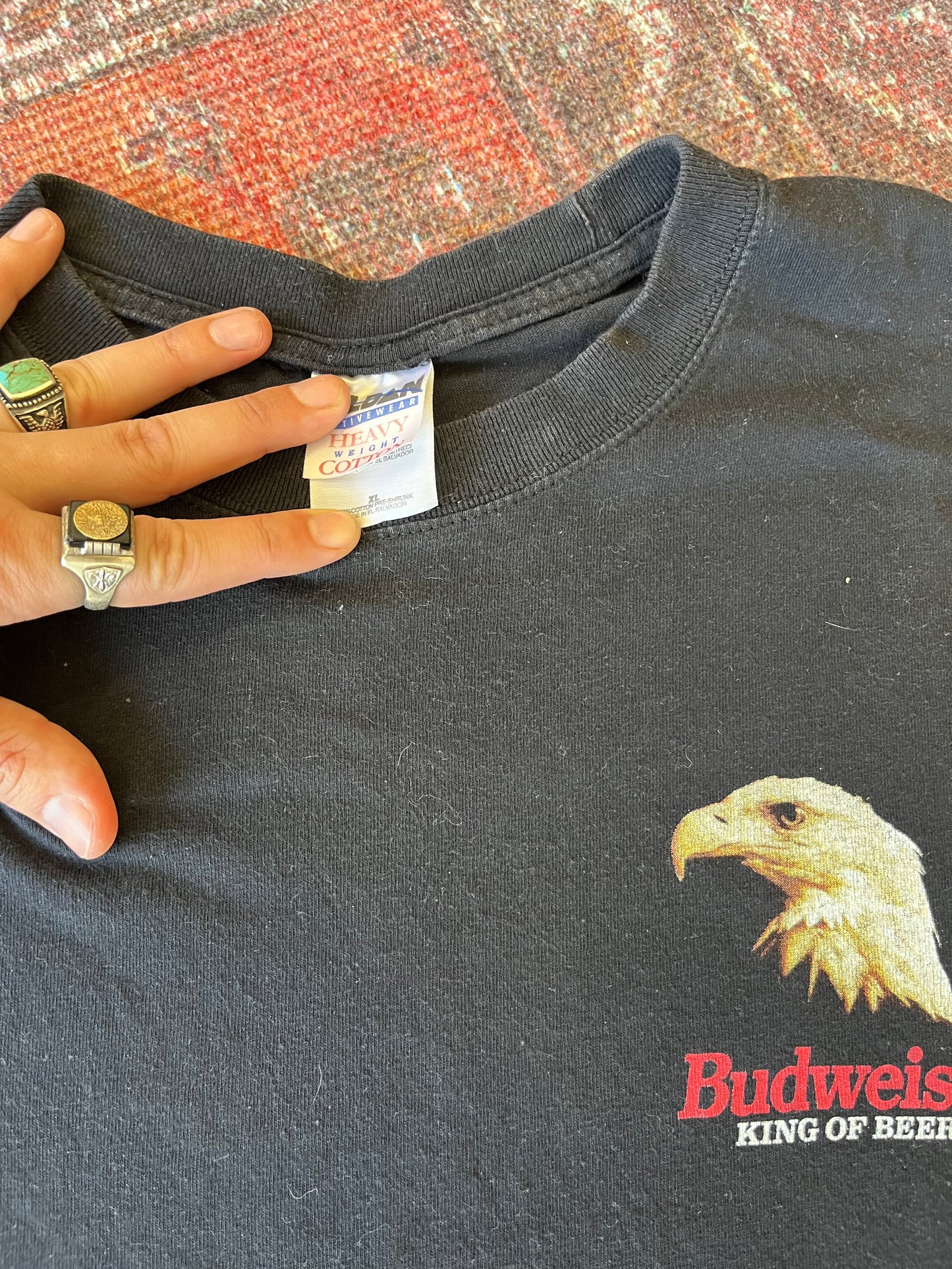 Budweiser Black eagle vintage tshirt