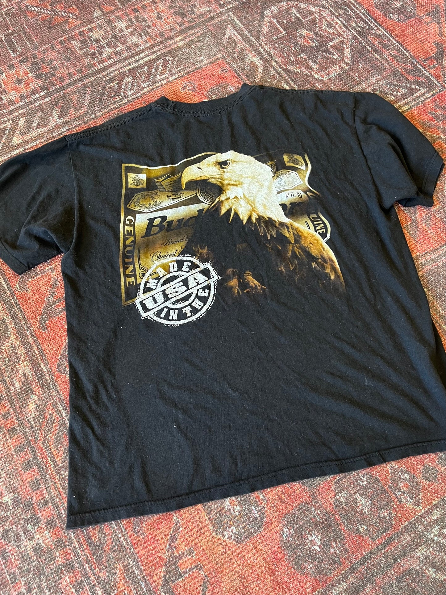 Budweiser Black eagle vintage tshirt