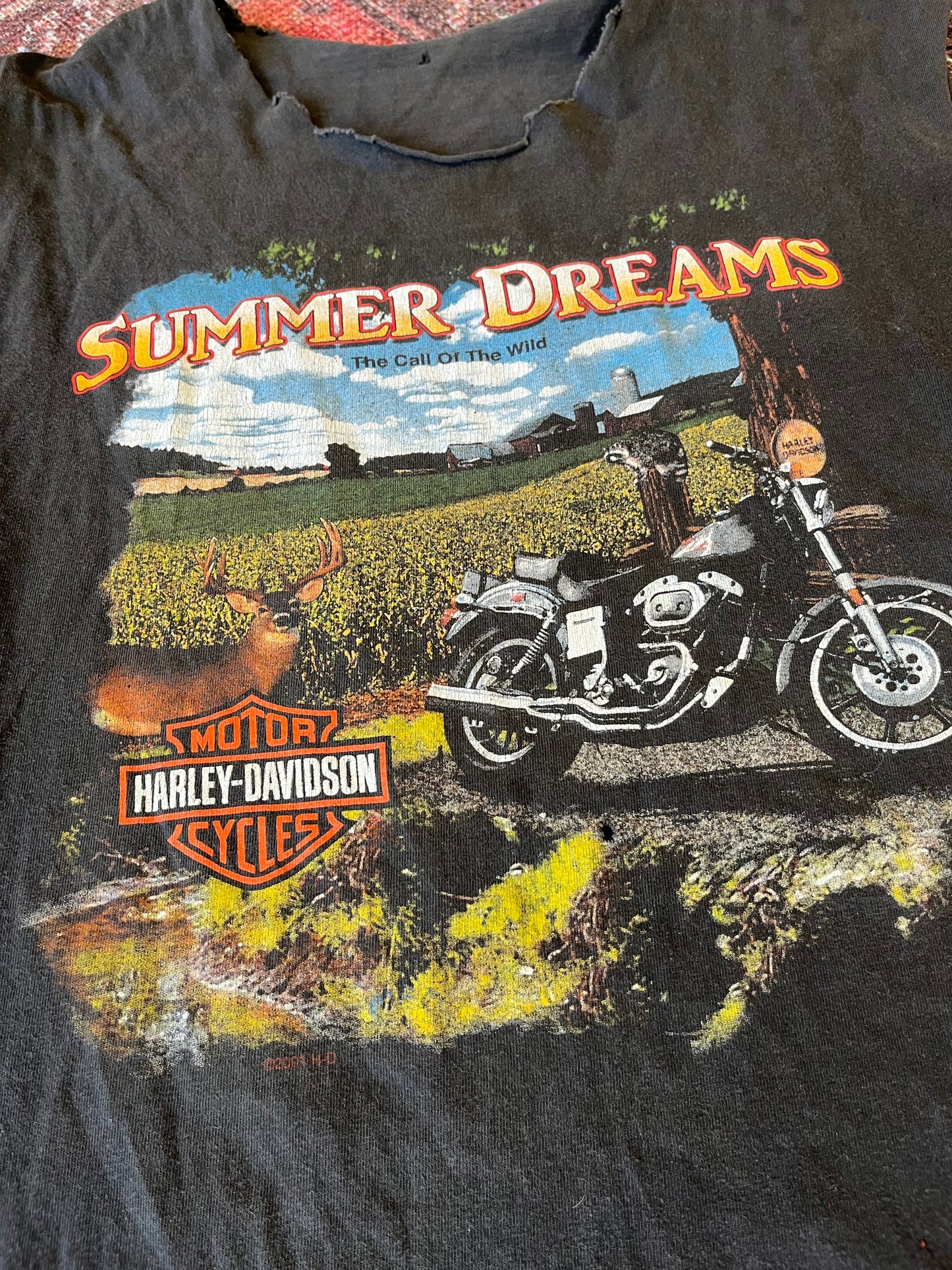 Harley Davidson vintage cutoff tshirt