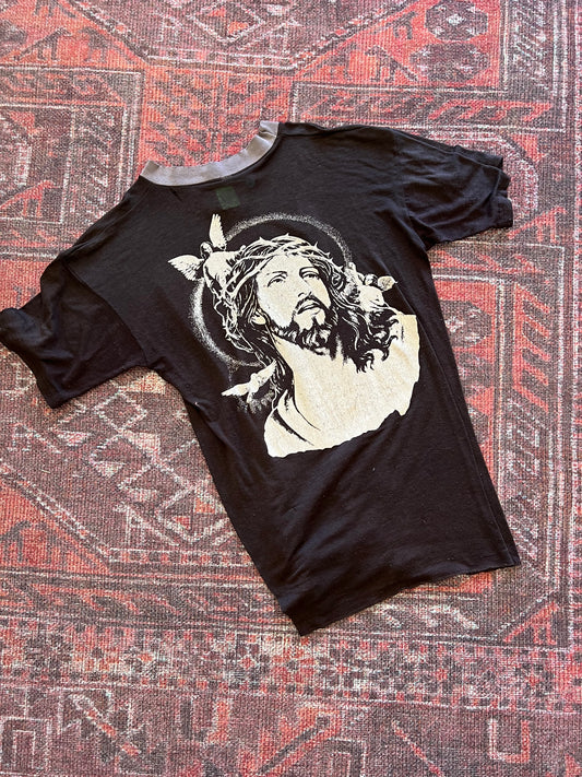 Jesus vintage ringer tshirt