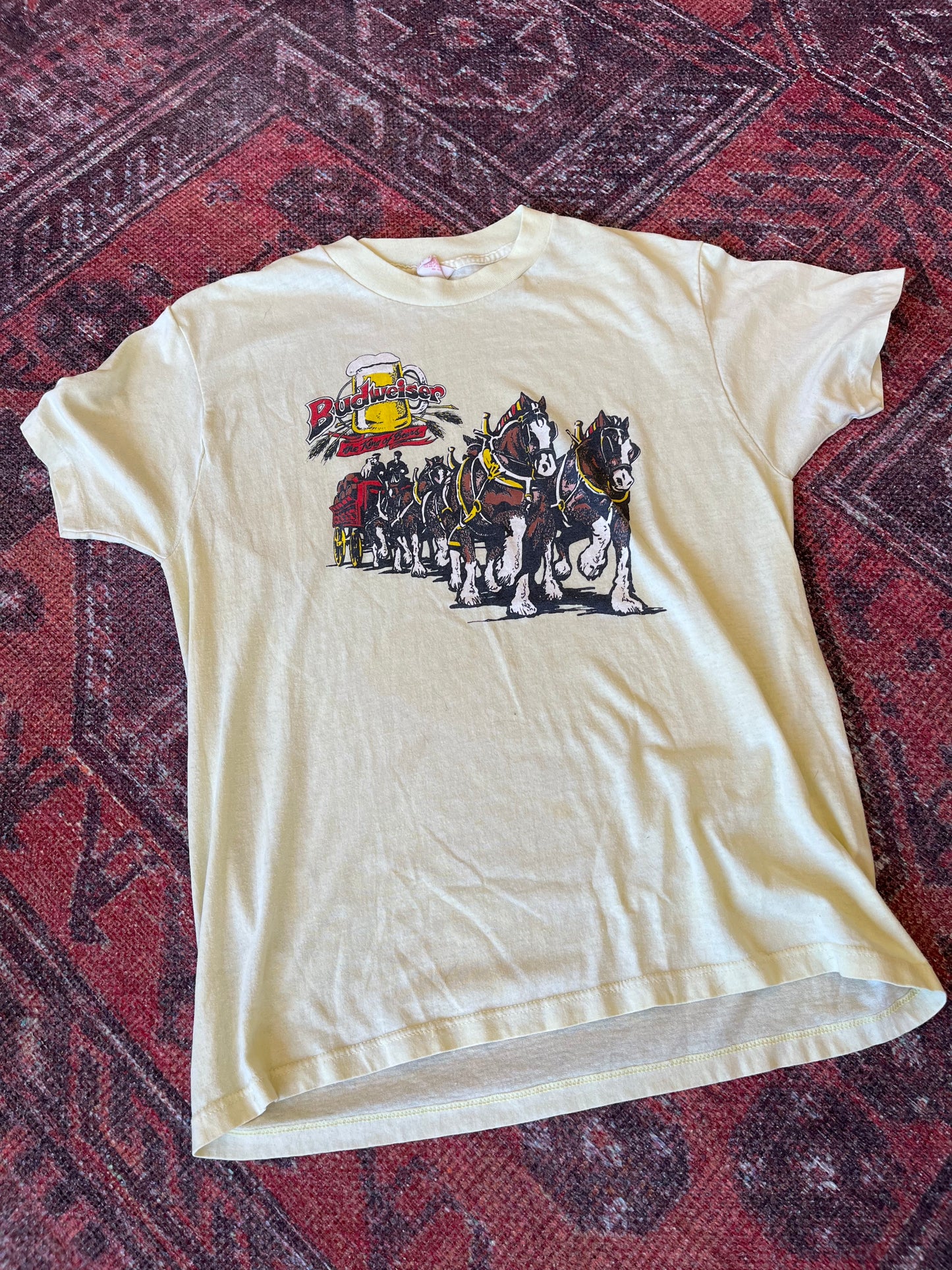 Budweiser Yellow vintage tshirt