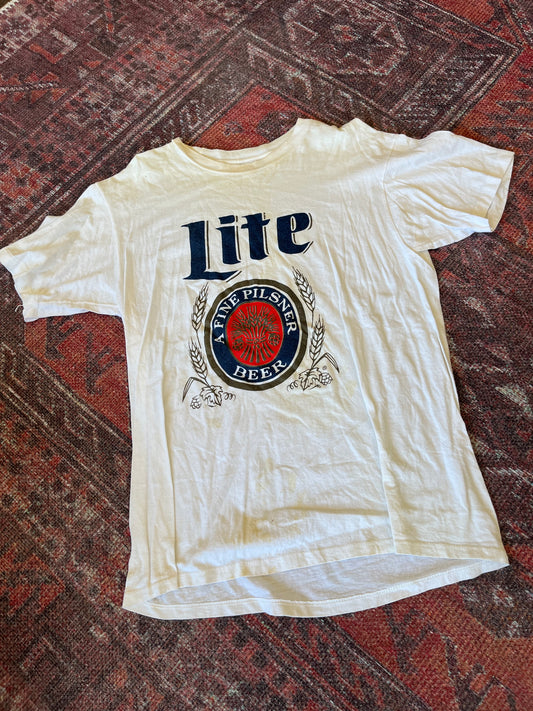 Miller lite vintage promo tshirt