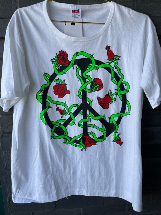 Vintage Peace Sign T shirt