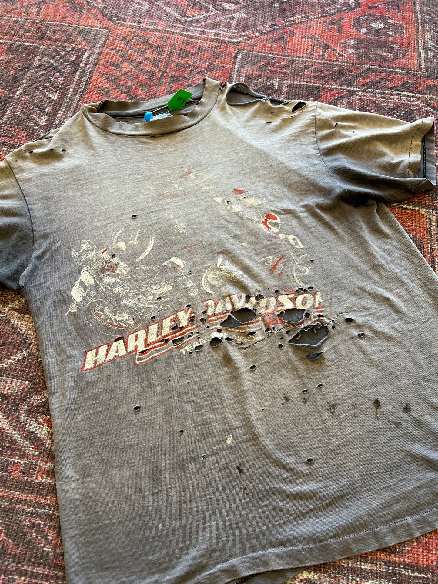 Thrashed vintage Harley Davidson tshirt