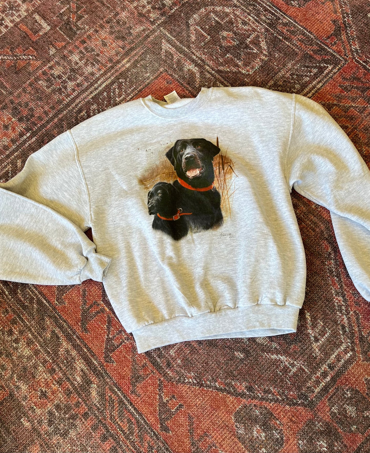 Vintage Labrador retriever crewneck