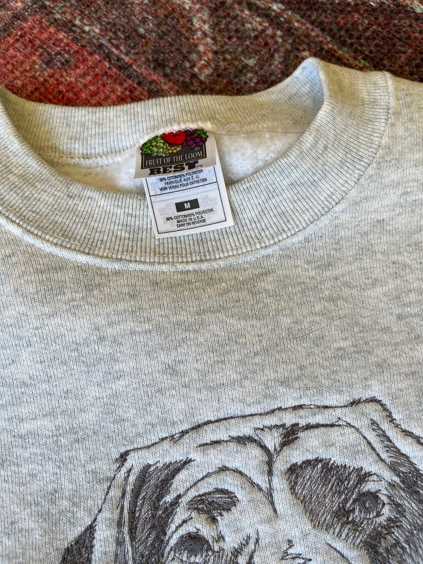 Embroidered Vintage Labrador retriever crewneck