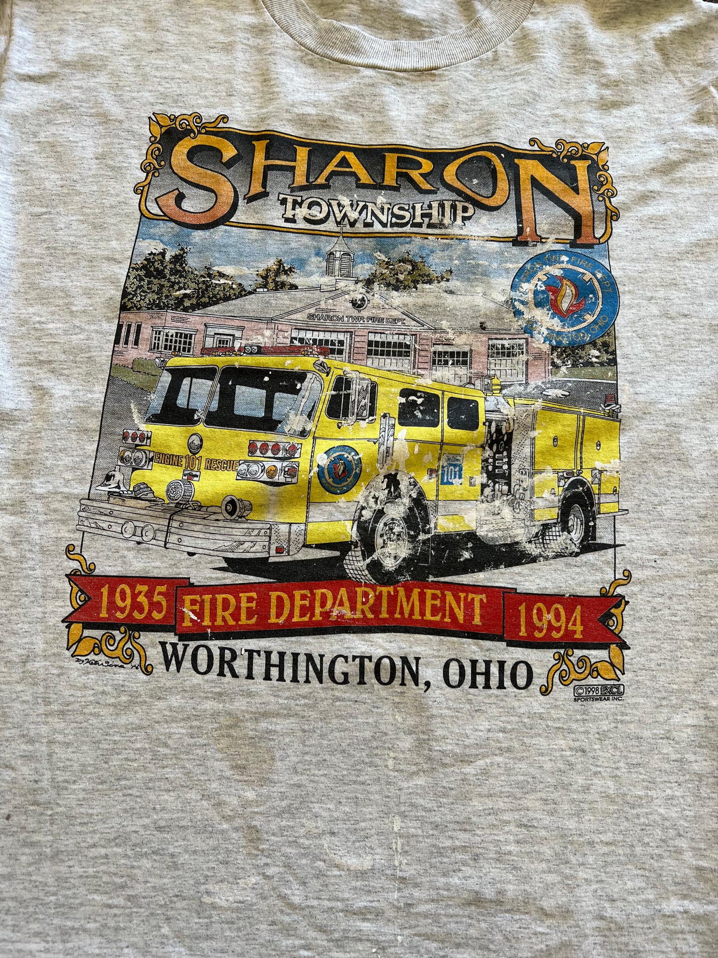 Sharon Township Fire Department 1998 tshirt