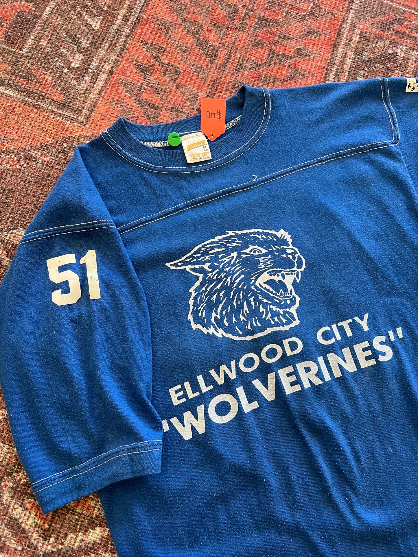 Wolverines vintage jersey tshirt