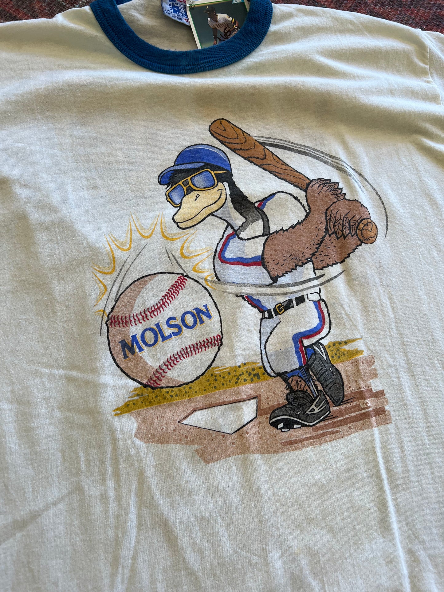 vintage America’s finest baseball Duck ringer t shirt